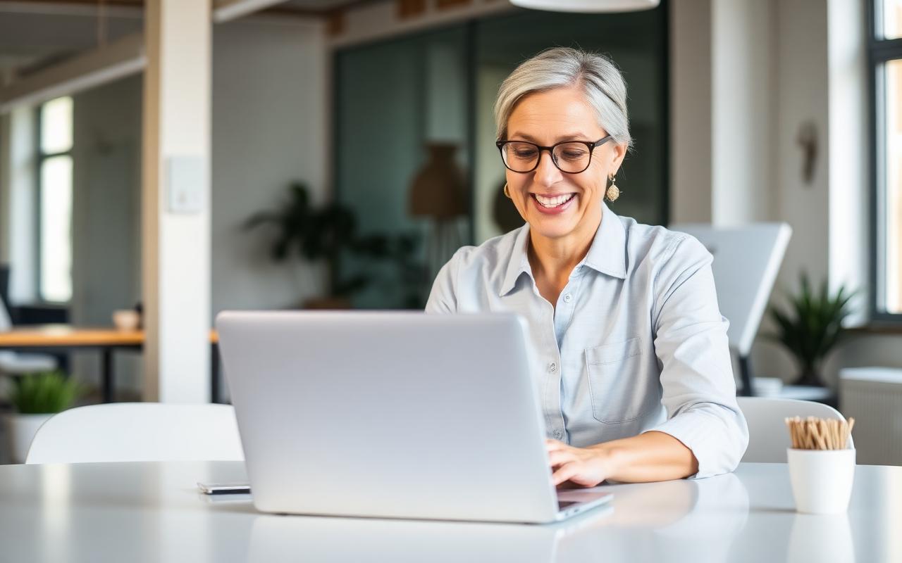 A NeuroSalt user enjoying improved focus and clarity at work